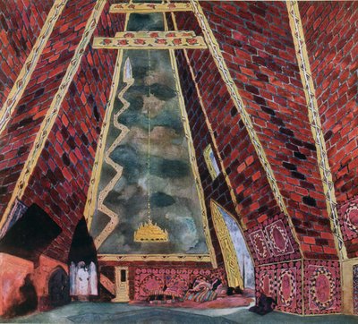 Scenery design for Thamar, 1912 by Leon Bakst